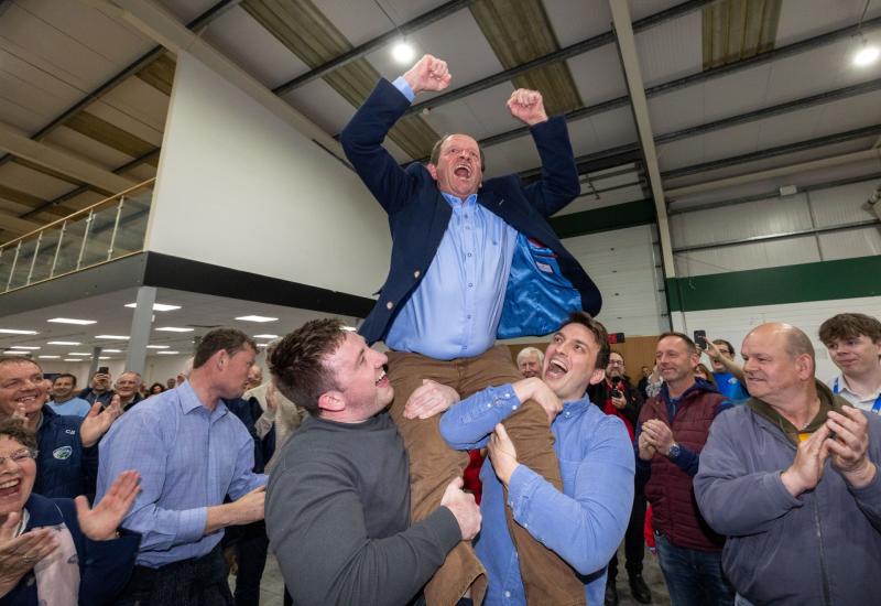 Fine Gael's Willie Aird  'absolutely delighted' after topping the poll in Portlaoise