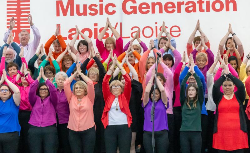 New Laois community choir of 150 singers in uplifting Portlaoise debut