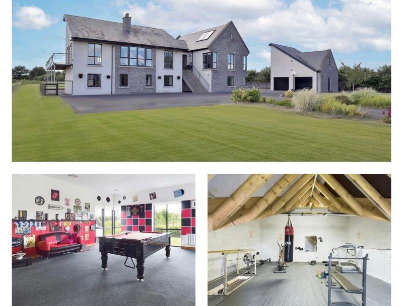 Strikingly beautiful five-bed luxury home in Laois with gym and games room 