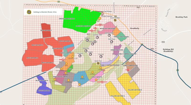 View the updated Garda Electric Picnic 2024 site map