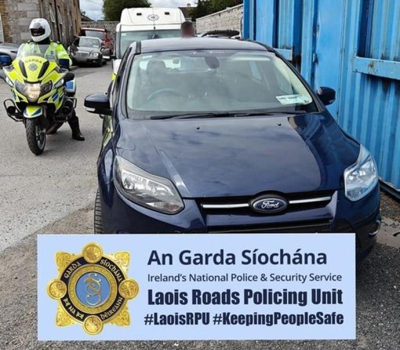 Laois Roads Policing Unit chased motorist who then abandoned a car and tried to flee on foot