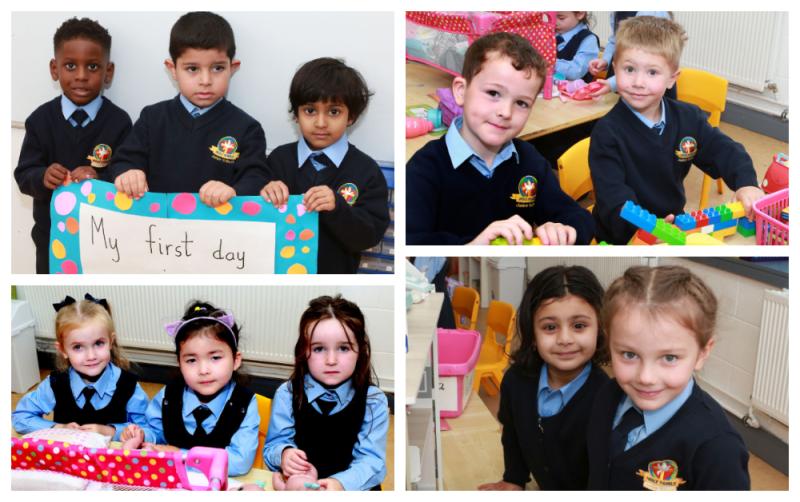 PICTURES: Excitement in Portlaoise for first day at Holy Family Junior School