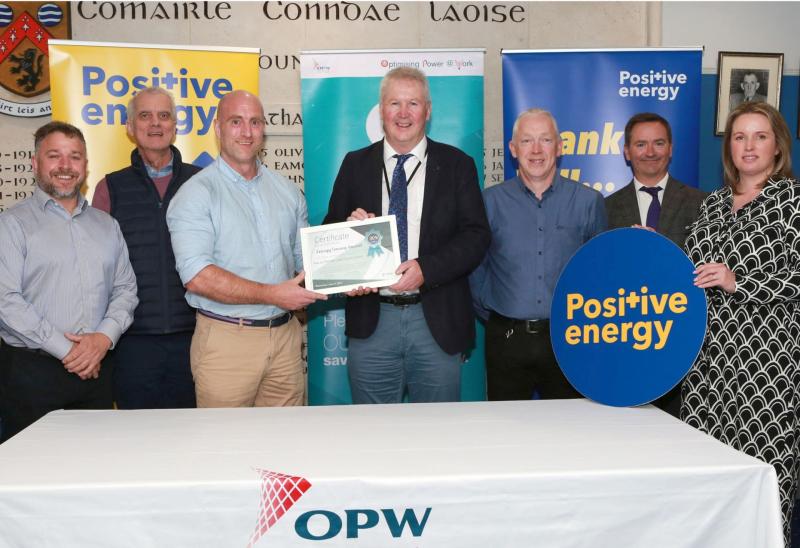 Laois County Council honoured with OPW Energy Progress Award