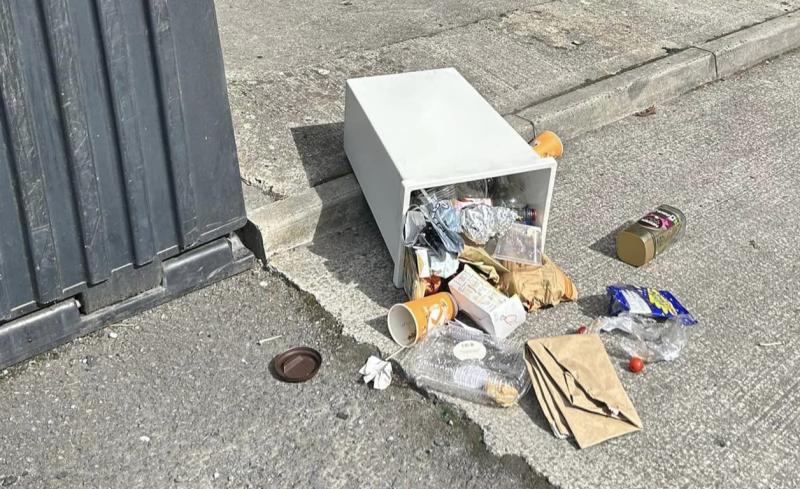 Disgusting: household waste dumped outside Laois shop