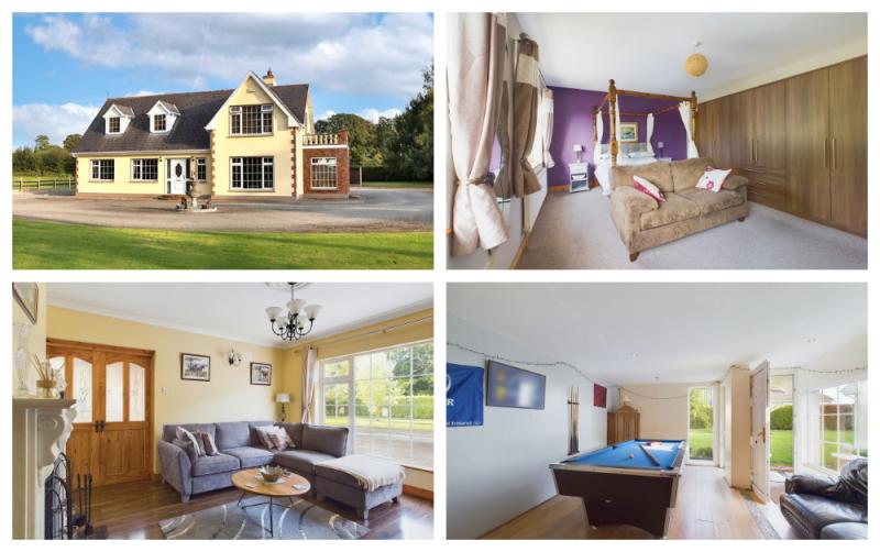 PICTURES: Gated Laois property on landscaped site with games room and workshop