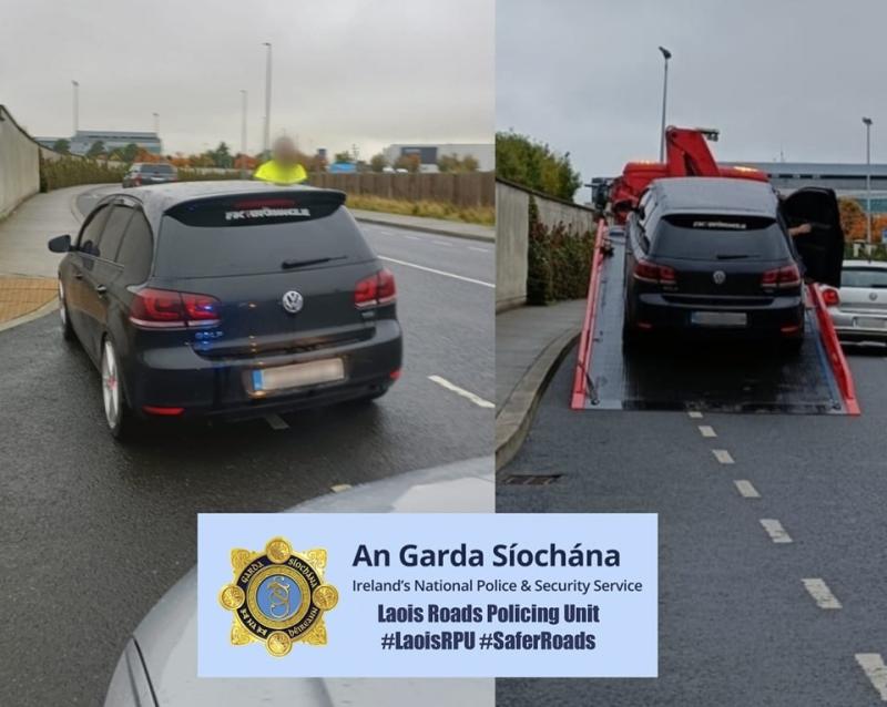 Laois garda&iacute; seize car with heavily tinted windows