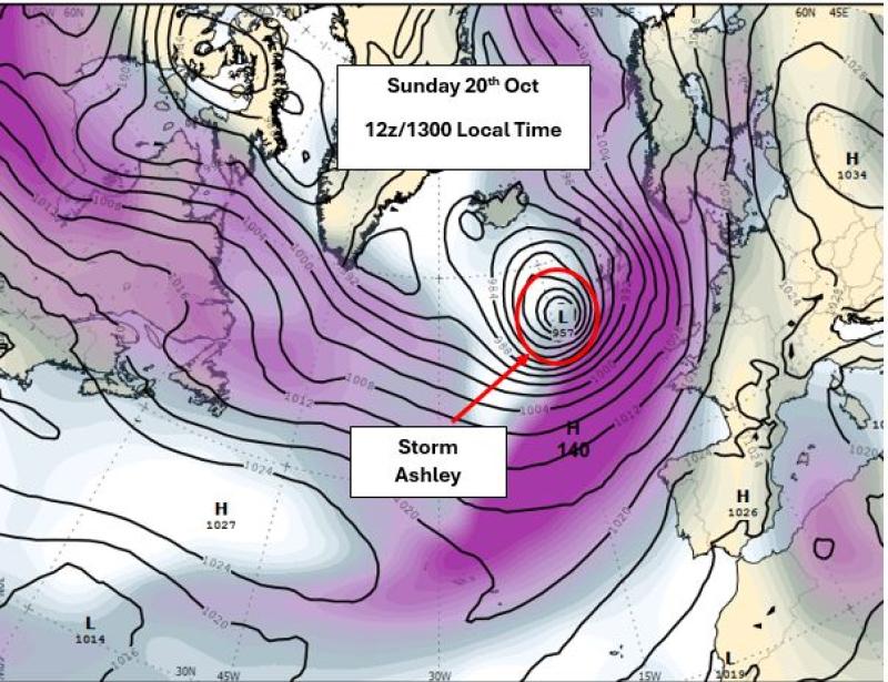 Met Éireann forecasts Storm Ashley to hit in two waves