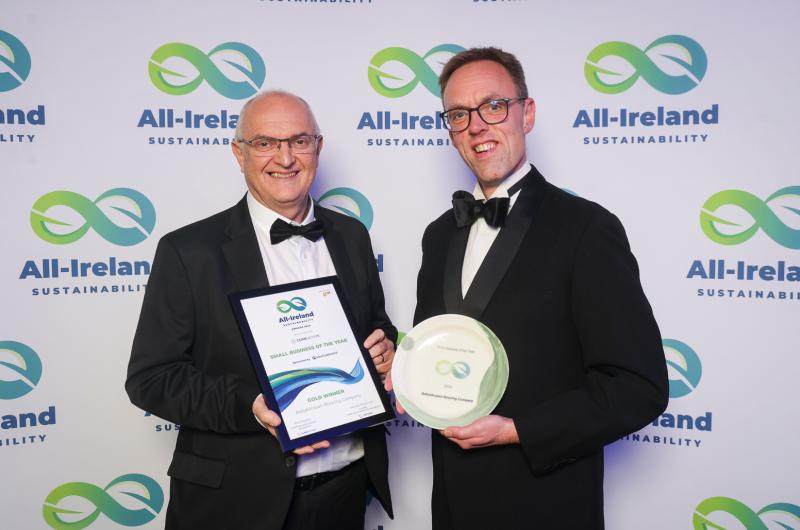 Laois beer company wins All Ireland sustainable small business 2024 title