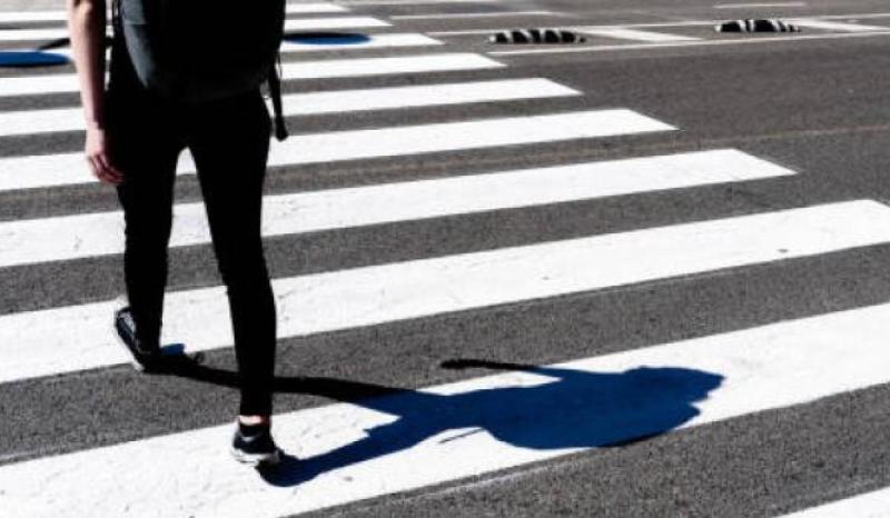 Photo: stock image of pedestrian crossing.