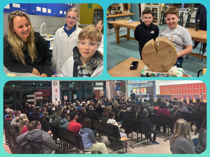 PICTURES: Laois school holds evening of exciting experiments for Portlaoise students