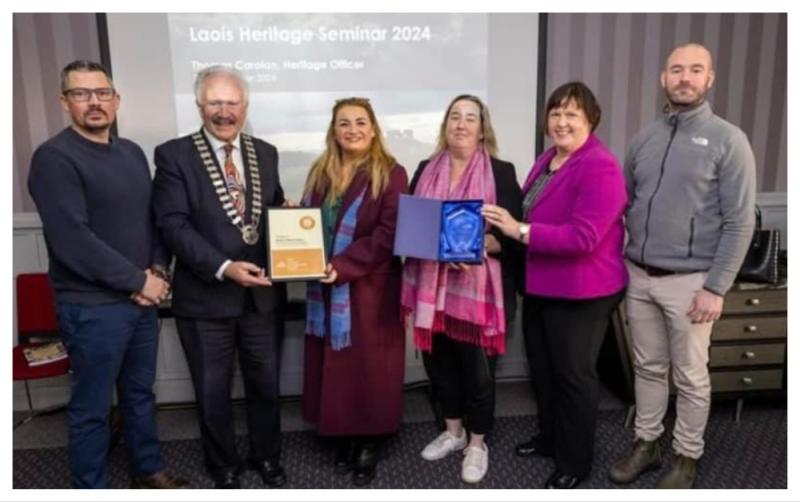 Mountrath's Class of 1990 win prestigious National Heritage Council award for Laois