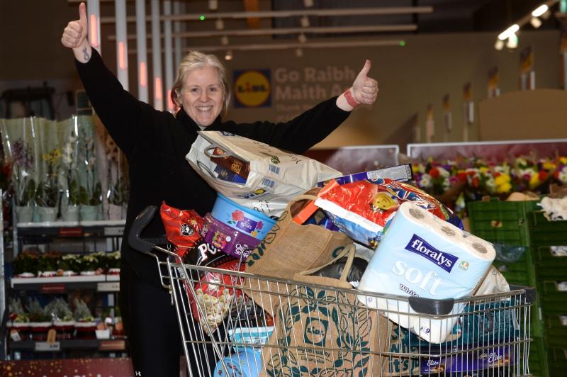 Portlaoise Trolley Dash winner Aideen Kehoe.