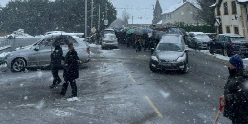 'Community spirit is alive and well' as parish comes together to clear snow for funeral