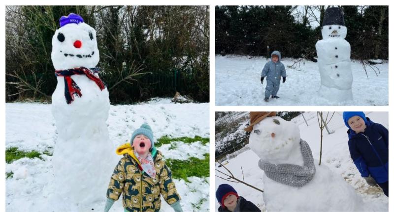 PICTURES: All smiles as no school for Laois children means another day in the snow