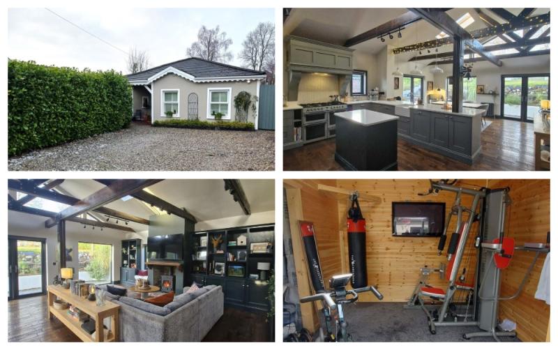 PICTURES: Stunning four-bed bungalow in Laois town with custom-built gym 