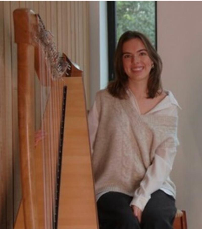 Up and coming Laois harpist  to compete in finals of prestigious music competition 