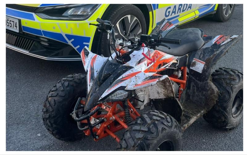 'Illegal and highly dangerous' - Gardaí seize quad bike from pair of 10-year-olds