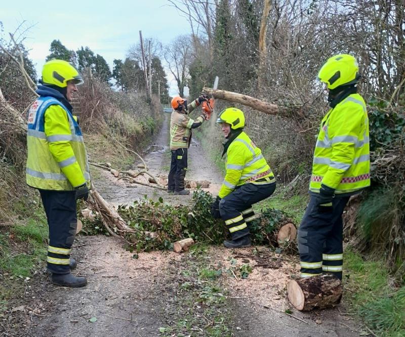 Laois Storm Éowyn emergency hotline number stood down