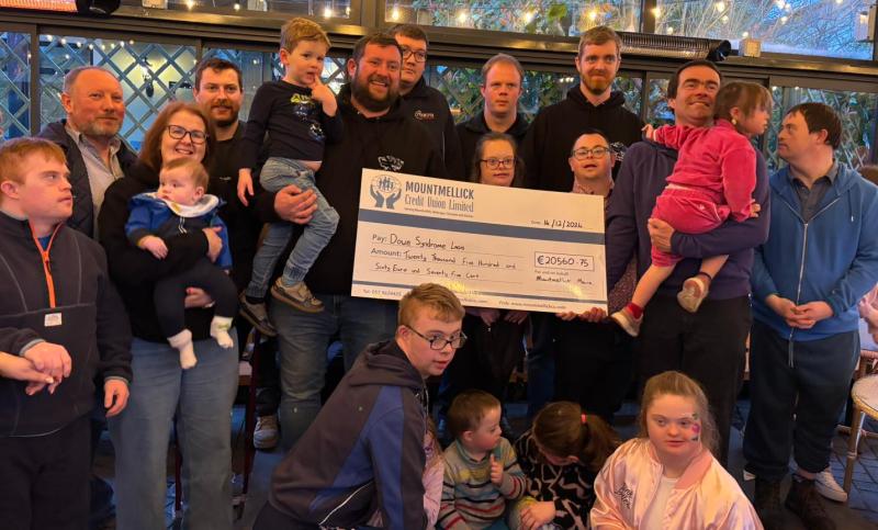 Laois Macra groups gifts incredible sum to Down Syndrome charity