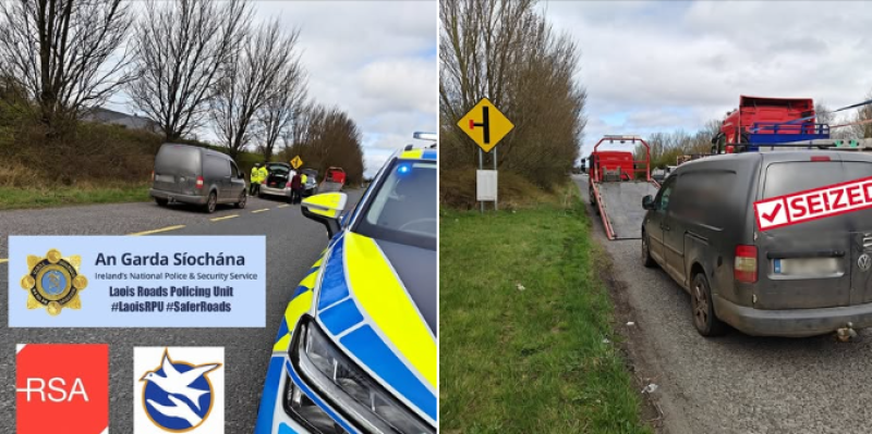 Laois garda&iacute; seize two vehicles at multiagency checkpoint