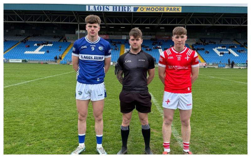 Who scored and who played in the Laois Minor footballers' defeat to Louth in Portlaoise