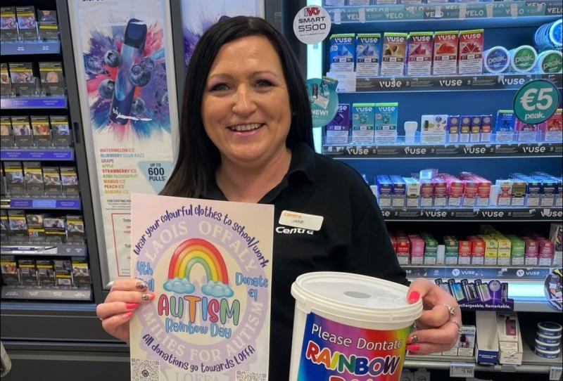 Laois businesses don rainbows in support of local autism charity fundraiser