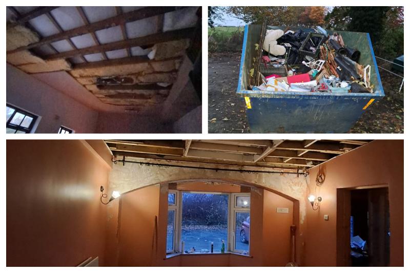 Home 'destroyed' after roof left off Laois house during Storm Ashley