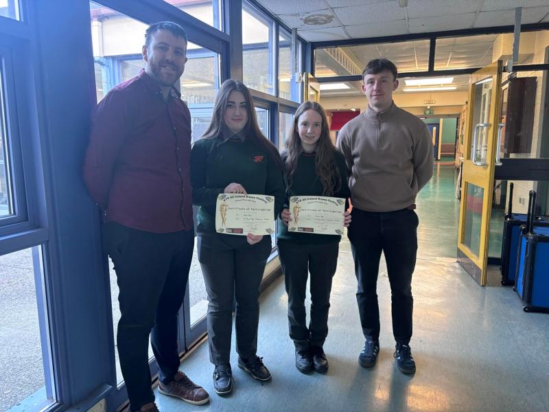 Laois students beat hundreds of schools through to RT&Eacute; playwright competition final