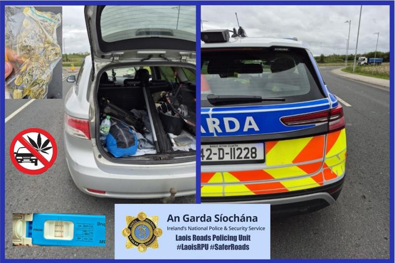 Laois Gardaí left baffled over driver with drugs, no licence, NCT or insurance