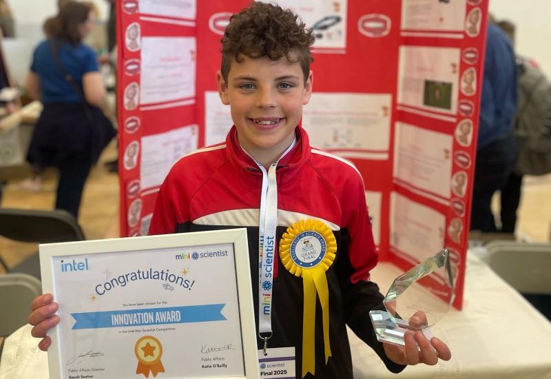 Intel Mini Scientist Laois winner returns with brilliant dog collar invention