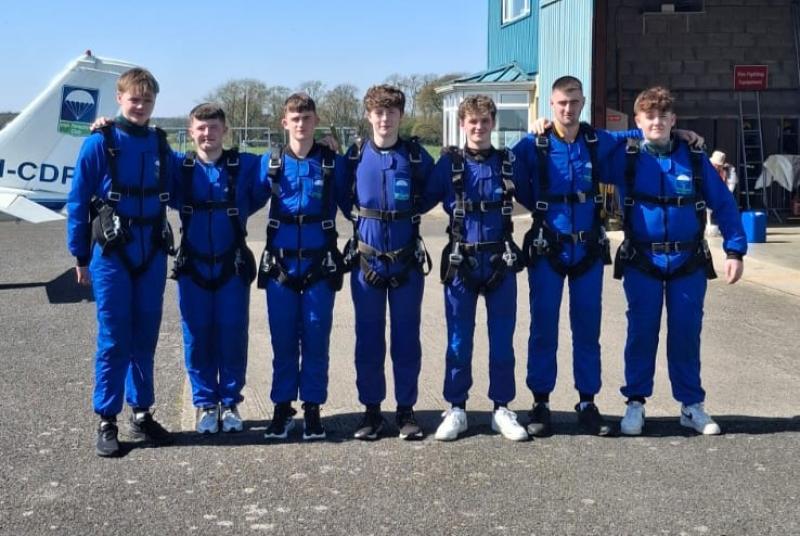 Laois Leaving Certs take to the skies for charity