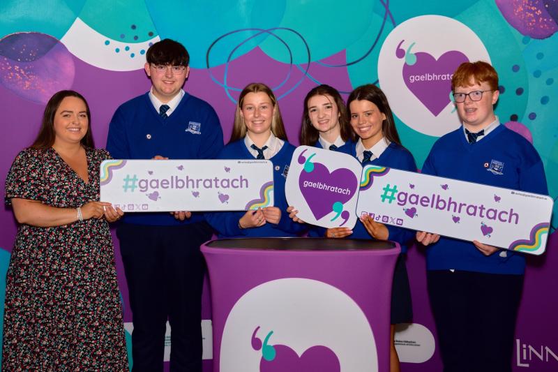 Laois students flying the flag for the Irish language
