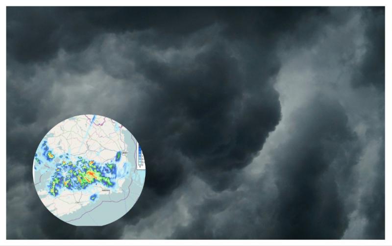 Laois hit with weather warning as thunderstorms and heavy rain on the way
