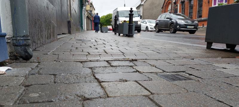 Wobbly cobble pavers in Portlaoise 'a trip hazard'