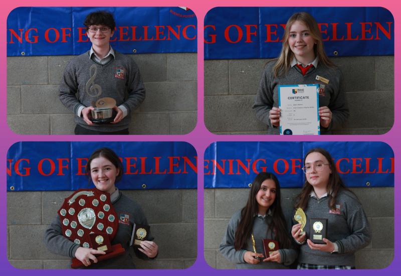 PICTURES: Laois students shine at Portlaoise school awards night