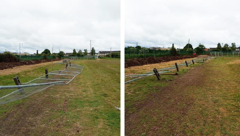 'Disappointing' vandals strike Laois construction site of new walkway