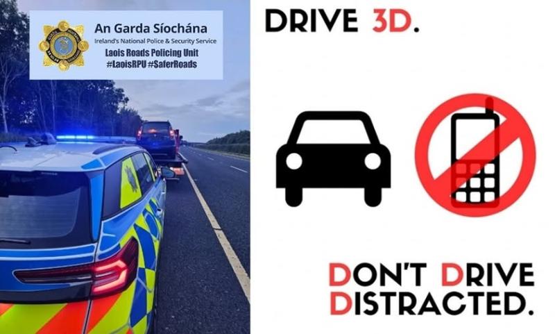 Car seized from texting motorway driver in Laois