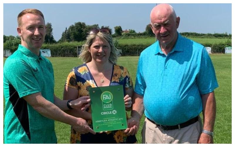 Laois soccer club awarded FAI Club Mark as club growth continues on and off the pitch