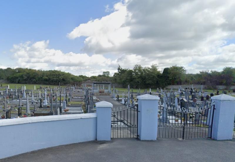 Difficult to walk on rough ground at rural Laois cemetery