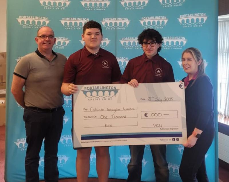 Portarlington students receive big donation ahead of pilgrimage 