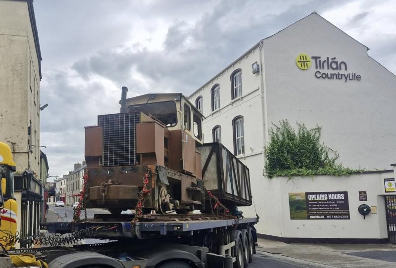 Train travels through Laois town for first time in 60 years