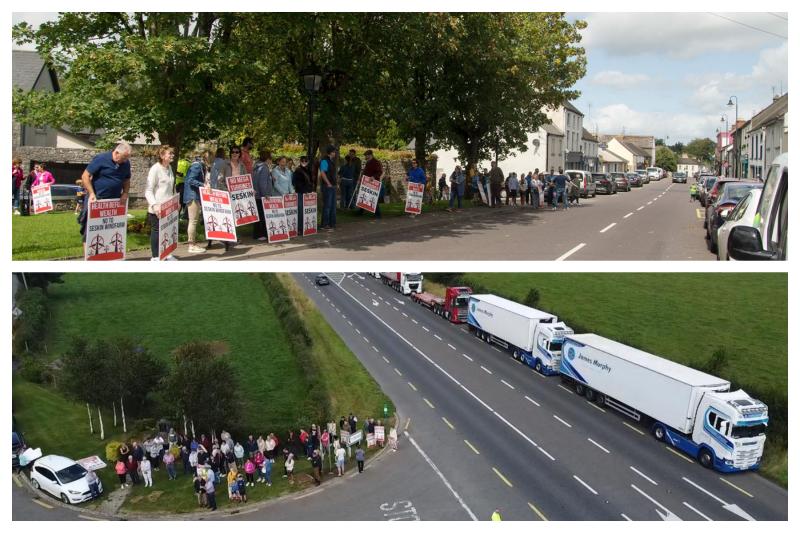 Public protest held in Laois over wind farm proposal