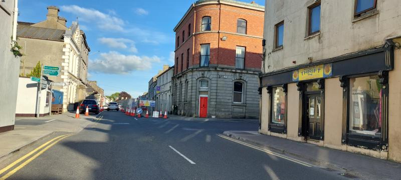 Laois main street's two months of Irish Water roadworks to last even longer