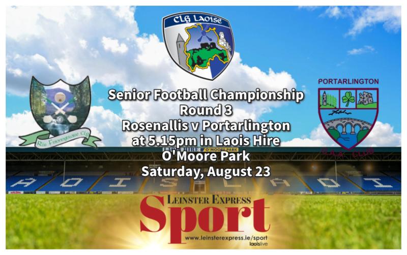 LIVE BLOG: Reigning SFC champions Portarlington take on Rosenallis for a quarter-final place