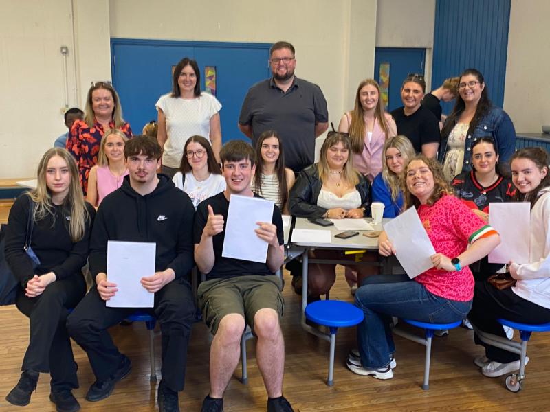 Delight at Dunamase College following Leaving Cert success