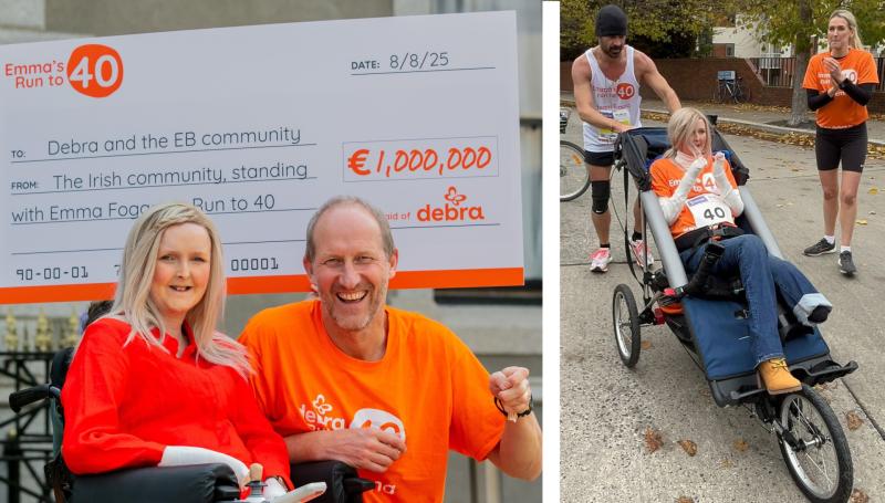 Laois EB activist Emma Fogarty delivers €1 million from Colin Farrell marathon 