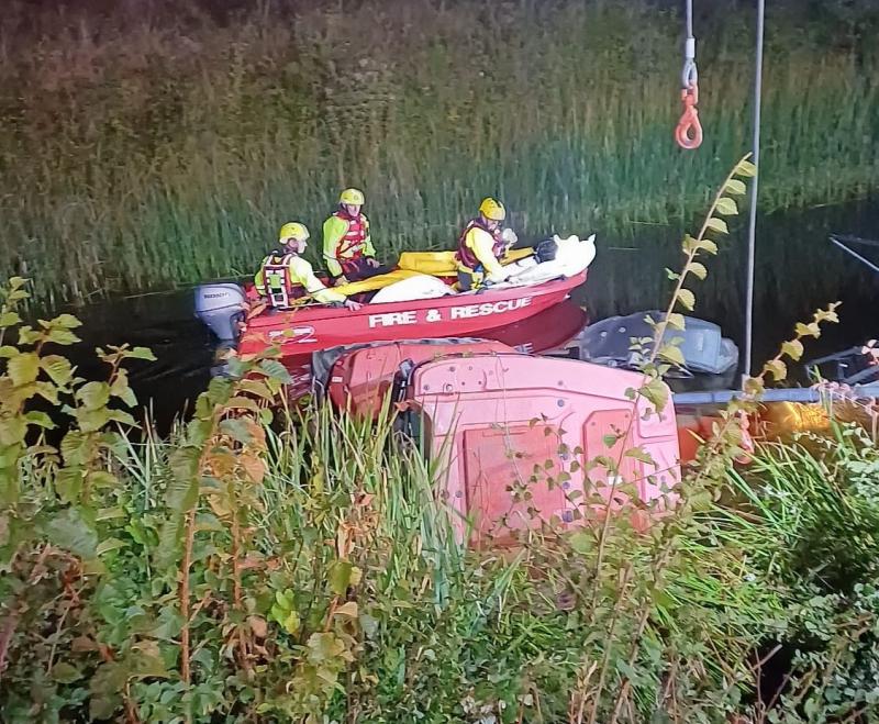 Tractor drives into  canal in Laois 