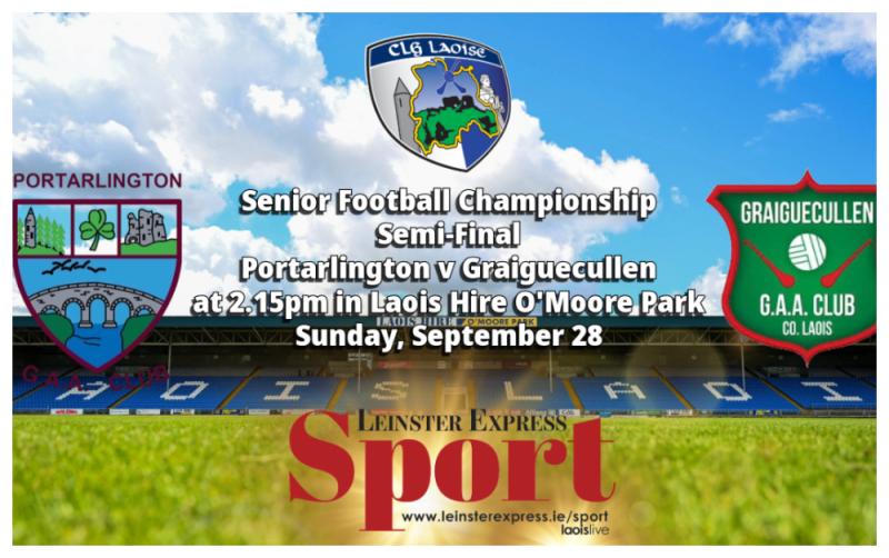 LIVE BLOG: Reigning champions Portarlington take on Graiguecullen for a spot in the Laois GAA SFC final