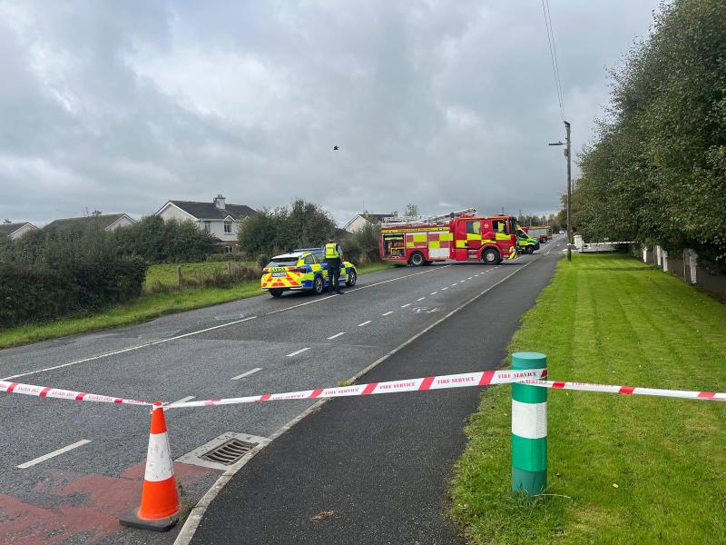 Laois Offaly Gardai arrest man following crash