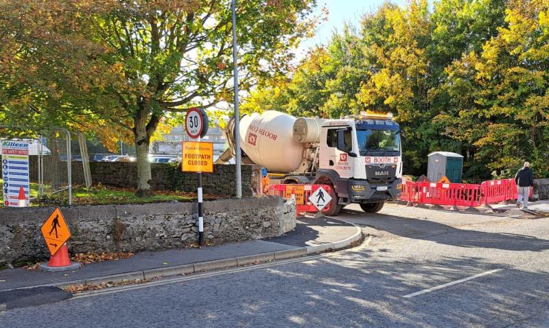 Portlaoise parking spaces taken to complete riverside cycling Triogue Way